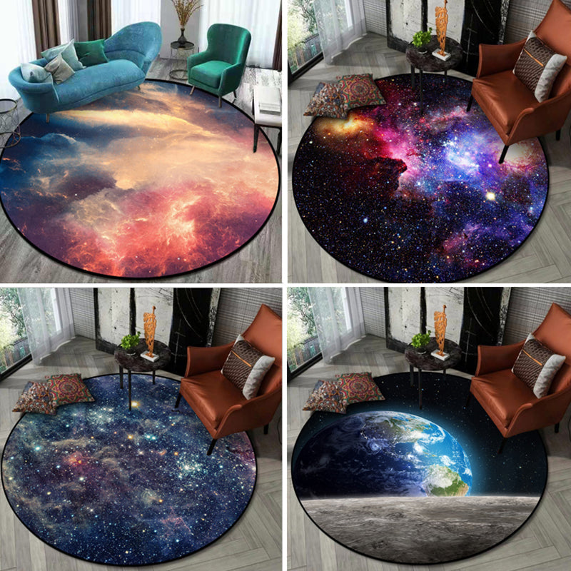 Modern Living Room Rug Multicolored Area Pattern Area Rug Pet-Friendly Easy Care Indoor Rug