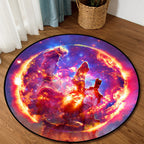 Modern Living Room Rug Multicolored Area Pattern Area Rug Pet-Friendly Easy Care Indoor Rug