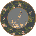 Classic Flower and Bird Carpet Multicolor Chinese Carpet Synthetic Non-Slip Back Stain-Resistant Carpet for Deco