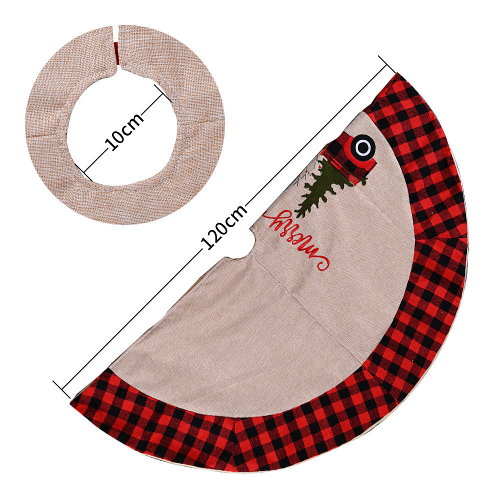 Plaid Christmas Tree Skirt