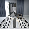 Classic Multicolored Southwestern Carpet Polyester Geometry Rug Stain Resistant Non-Slip Pet-Friendly Rug for the Living Room