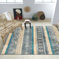 Southwest Tribal Print Rug Multicolor Polypropylene Rug Non-Slip Pet Friendly Washable Rug for the Living Room