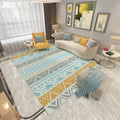 Americana Printed Rug Multicolor Synthetic Rug Non-Slip Back Stain Resistant Washable Rug for the Living Room