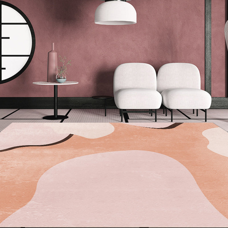 Creative Geometric Color-Block Carpet Multi Color Nordic Carpet Synthetic Non-Slip Stain-Resistant Machine Washable Carpet for Home