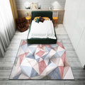 Fashion Modernism Rug Multicolored geometric rug Stain resistant Machine washable non-slip backing Rug for the family room
