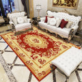 Olden Floral Pattern Carpet Multicolored Polyester Indoor Rug Non-Slip Backing Pet Friendly Rug for Living Room