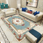 Olden Floral Pattern Carpet Multicolored Polyester Indoor Rug Non-Slip Backing Pet Friendly Rug for Living Room