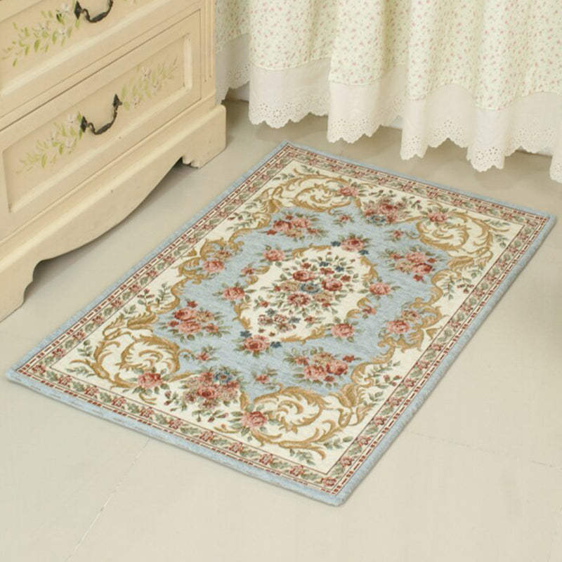 Chic Living Room Rug Multicolored Polypropylene Area Rug Non-Slip Back Easy-Care Indoor Rug