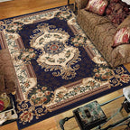 Olden Floral Printed Carpet Multicolored Synthetic Area Rug Pet Friendly Easy Care Indoor Cover for Living Room
