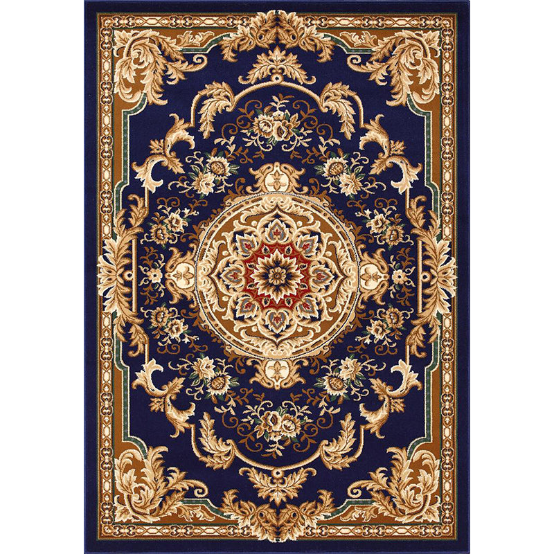 Olden Floral Printed Carpet Multicolored Synthetic Area Rug Pet Friendly Easy Care Indoor Cover for Living Room