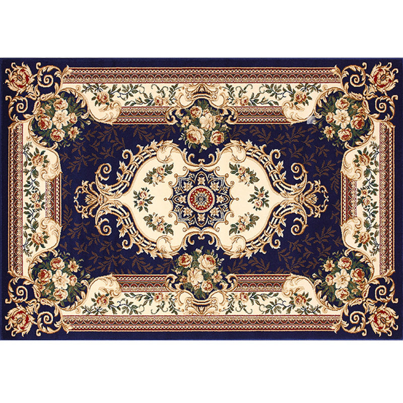 Olden Floral Printed Carpet Multicolored Synthetic Area Rug Pet Friendly Easy Care Indoor Cover for Living Room