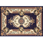 Olden Floral Printed Carpet Multicolored Synthetic Area Rug Pet Friendly Easy Care Indoor Cover for Living Room