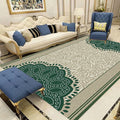Multicolor Shabby Chic Rug Polyester Floral Printed Area Rug Non-Slip Back Washable Rug for Living Room