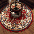 Olden Flower Printed Rug Multicolored Synthetic Area Rug Pet Friendly Washable Indoor Rug for Bedroom