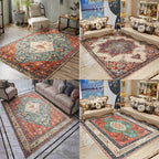 Moroccan Salon Rug Multicolor geometric pattern rug Polypropylene non-slip easy care rug