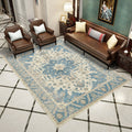 Western Living Room Rug Multi-Color Geo Print Area Rug Synthetic Non-Slip Back Pet-Friendly Rug