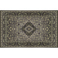 Retro geometric pattern carpet multicolored synthetic area carpet non-slip pet-friendly washable carpet for room