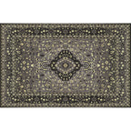 Retro geometric pattern carpet multicolored synthetic area carpet non-slip pet-friendly washable carpet for room