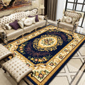 Retro Floral Printed Rug Multicolor Synthetic Rug Non-Slip Back Machine Washable Indoor Rug for the Living Room