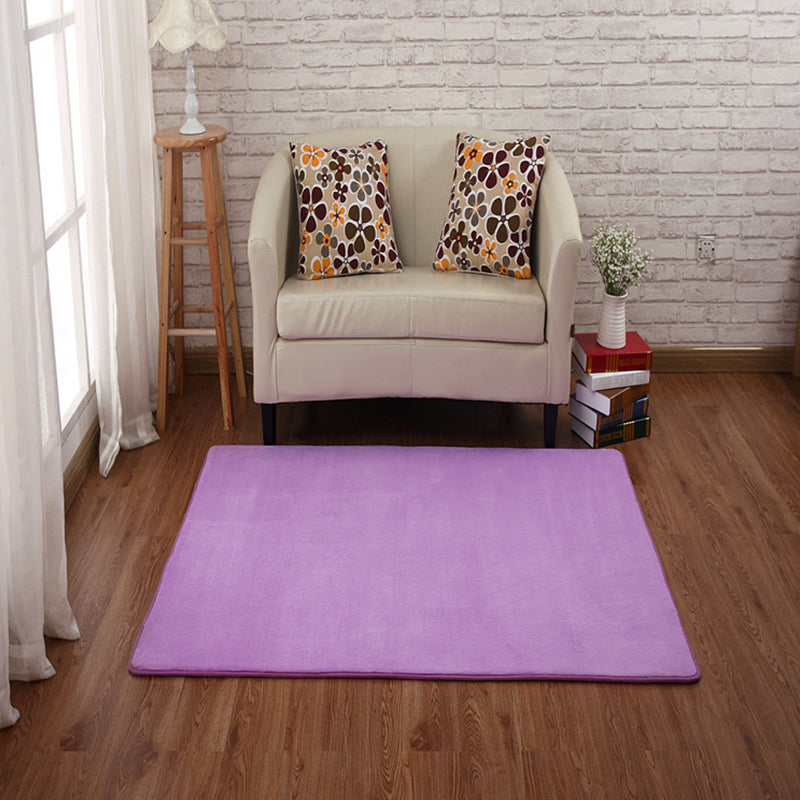 Casual bedroom rug Multicolored Solid indoor rug PVC Non-slip Easy-care Washable rug