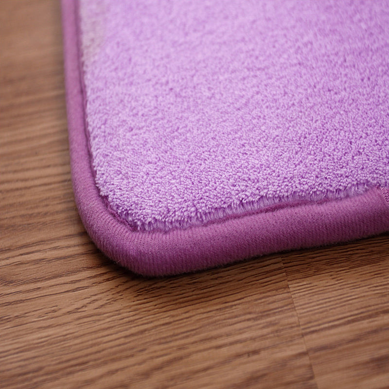 Casual bedroom rug Multicolored Solid indoor rug PVC Non-slip Easy-care Washable rug