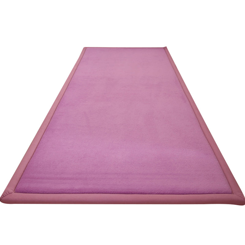 Modern solid color rug Multicolored cotton blend rug Easy care Pet friendly area rug for the living room