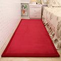 Modern solid color rug Multicolored cotton blend rug Easy care Pet friendly area rug for the living room