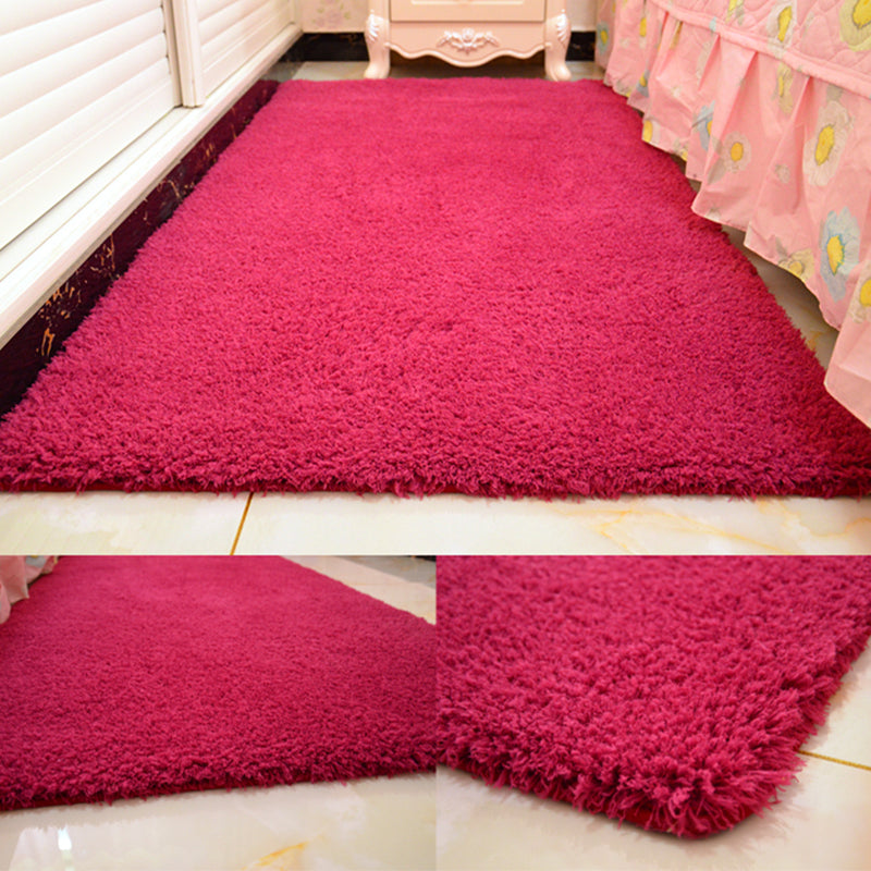 Casual Rug Acrylic Solid Color Rug Easy Care Indoor Rug for Bedroom