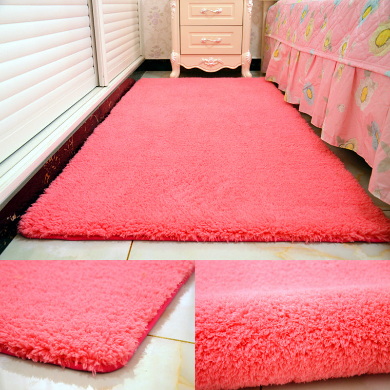 Casual Rug Acrylic Solid Color Rug Easy Care Indoor Rug for Bedroom