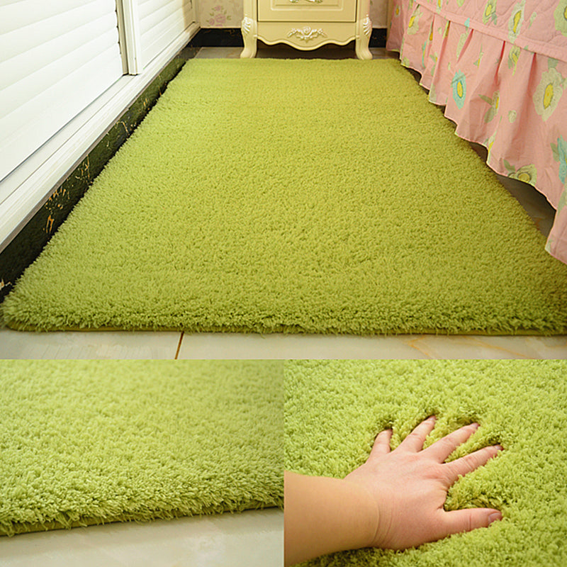 Casual Rug Acrylic Solid Color Rug Easy Care Indoor Rug for Bedroom
