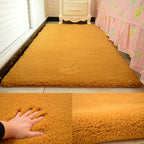 Casual Rug Acrylic Solid Color Rug Easy Care Indoor Rug for Bedroom