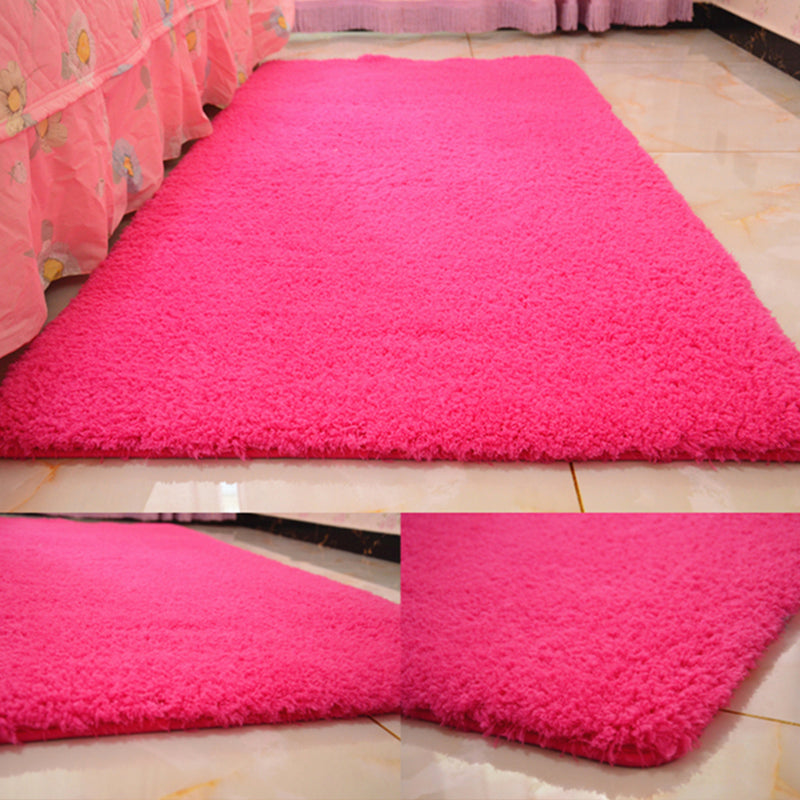 Casual Rug Acrylic Solid Color Rug Easy Care Indoor Rug for Bedroom