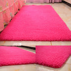 Casual Rug Acrylic Solid Color Rug Easy Care Indoor Rug for Bedroom