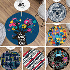 Modern living room rug Multicolored rug with animal print Polyester Non-slip backing Easy-care rug