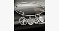 Tree of Life enchanting charm bracelet - Silver-colored stainless steel bracelet for a modern minimalist look