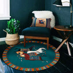 Modern bedroom carpet Multicolor animal print indoor carpet Polyester non-slip backing pet-friendly rug