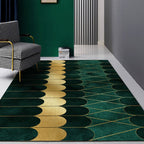 Nordic Geo Printed Rug Multi-Color Synthetic Carpet Easy Care Machine Washable Indoor Carpet for Parlor