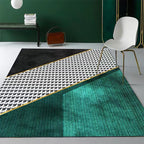 Nordic Geo Printed Rug Multi-Color Synthetic Carpet Easy Care Machine Washable Indoor Carpet for Parlor