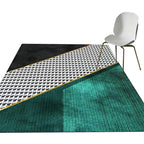 Nordic Geo Printed Rug Multi-Color Synthetic Carpet Easy Care Machine Washable Indoor Carpet for Parlor
