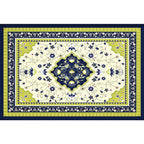Retro Multicolor Moroccan Carpet Polyester Geo Pattern Indoor Carpet Non-Slip Back Pet-Friendly Area Rug for Bedroom