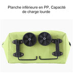 Foldable shopping bag with wheels
