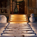 Waterproof Solar LED Stair Lighting - Outdoor Lighting for Stairs, Paths, and Terraces