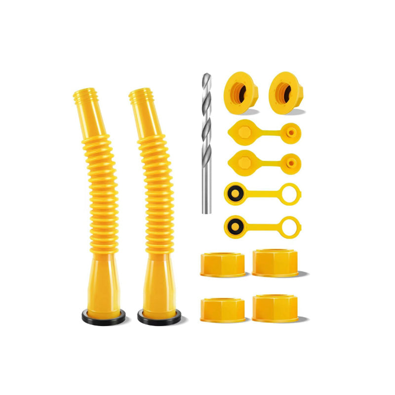 Upgraded replacement fuel can spout with flexible head