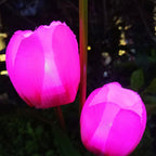 Solar Tulip Lawn Light Outdoor Garden LED Tulip Flower Light Ground Stake Landscape Light