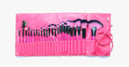 Hot Pink 24-Piece Makeup Brush Set