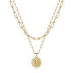 Golden Initial Necklaces for Women