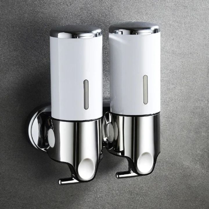 Wall Mounted Soap Dispenser | SudsStation Bathroom Organizer | Stainless Steel & ABS | 16.9 fl oz | Set of 1–3
