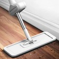 Hands-Free Flat Mop with Slim Design and Self-Wringing System