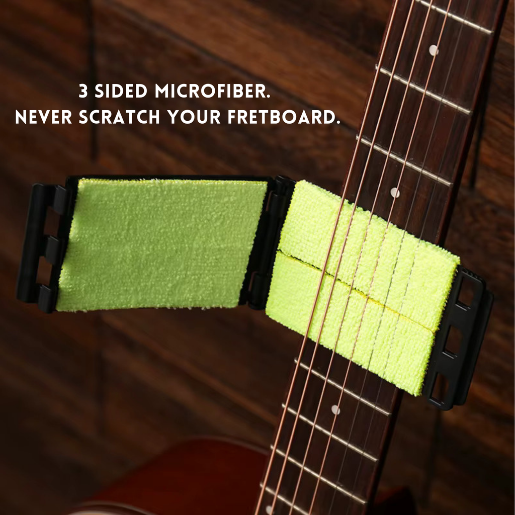 3-in-1 Guitar Fretboard & String Cleaning Tool