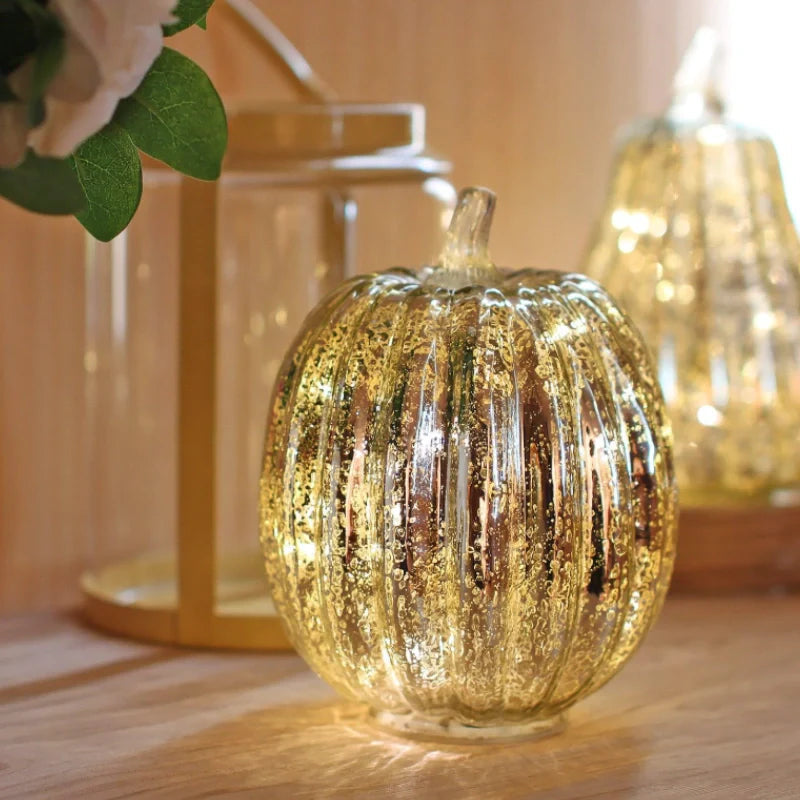 HarvestGlow Hand-Blown Glass Lamp